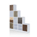 Jessalyn White Multi-Storage Staircase Display Shelf