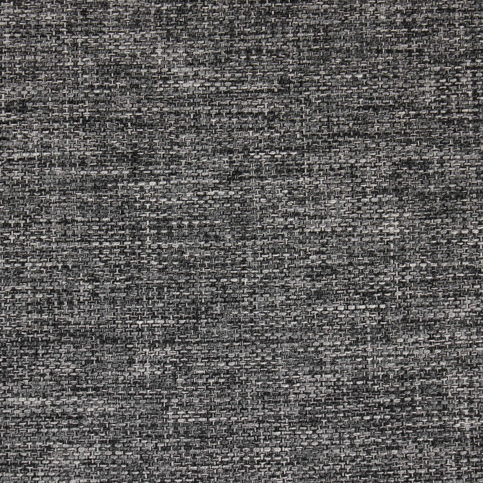 Swatch of the upholstery fabric of a transitional grey linen-look accent armchair