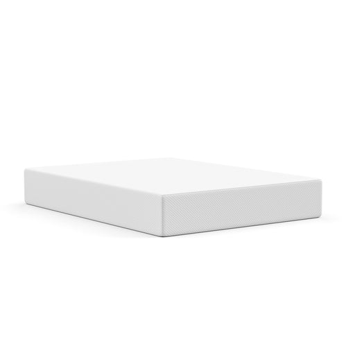 A white background image of a twin xl size mattress.