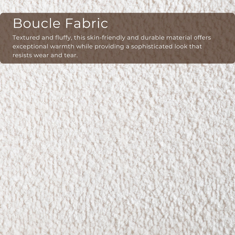 Shaw Mid-century Boucle Wingback Accent Chair