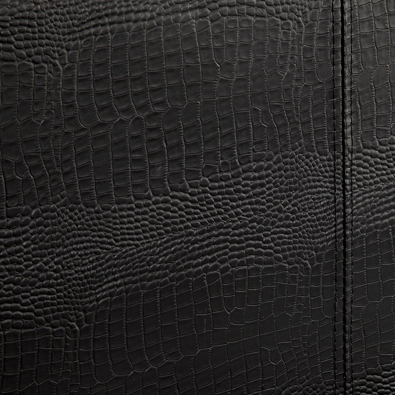 Winn Fully Upholstered Fake Crocodile Leather Platform Bed