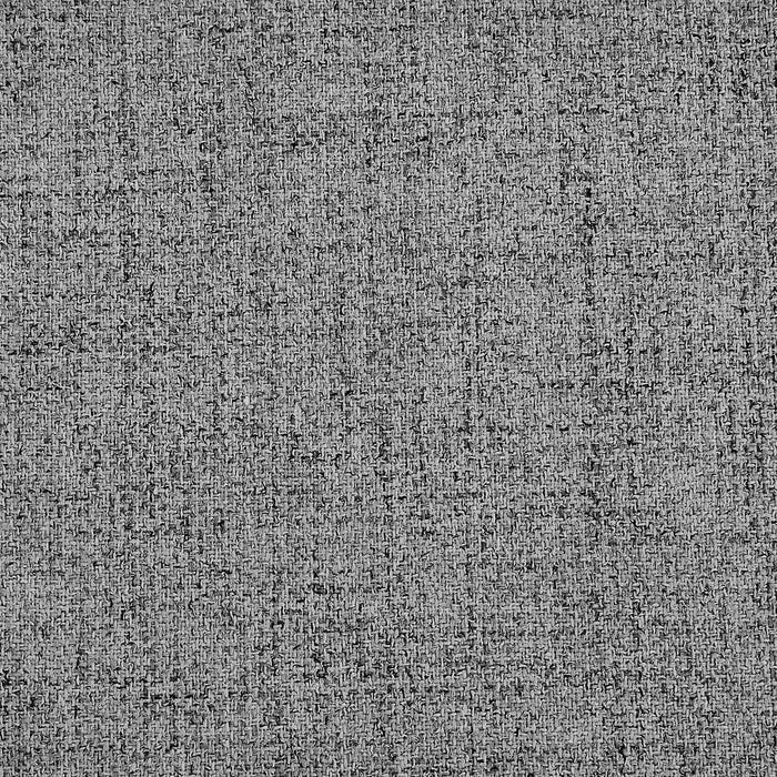 Swatch of the upholstery fabric of a modern grey upholstered storage bench with a lift top