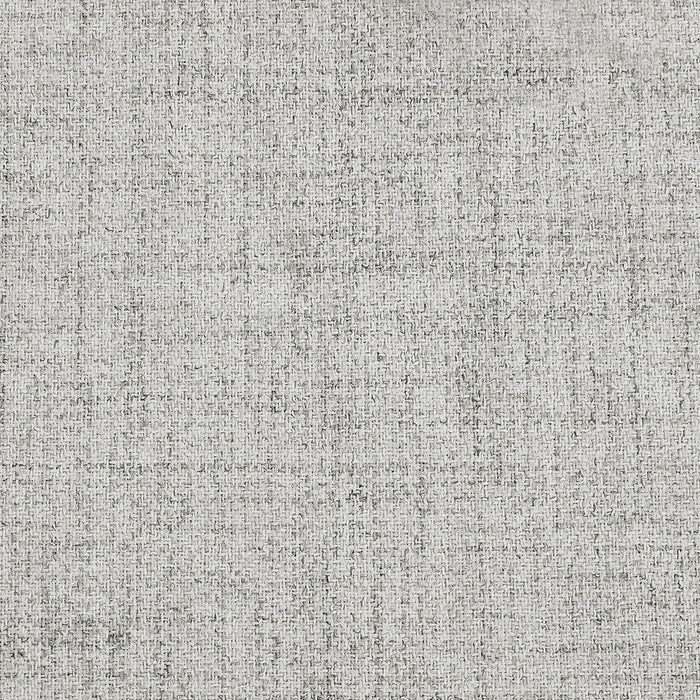 Swatch of the upholstery fabric of a modern off white upholstered storage bench with a lift top