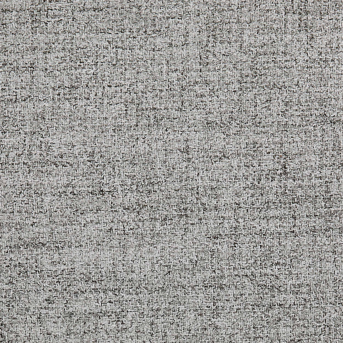 Swatch of the upholstery fabric of a modern light grey upholstered storage bench with a lift top