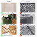 Informational image of the positive attributes of a modern tufted green chenille round storage ottoman with a flip top