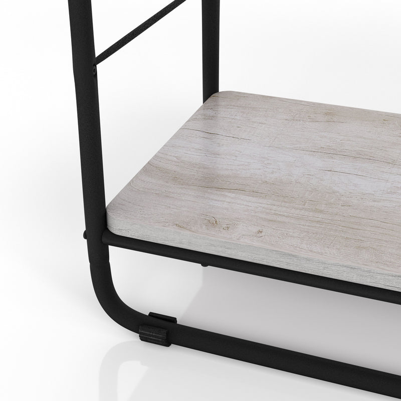 Melora Urban White 5-Shelf Display Bookcase