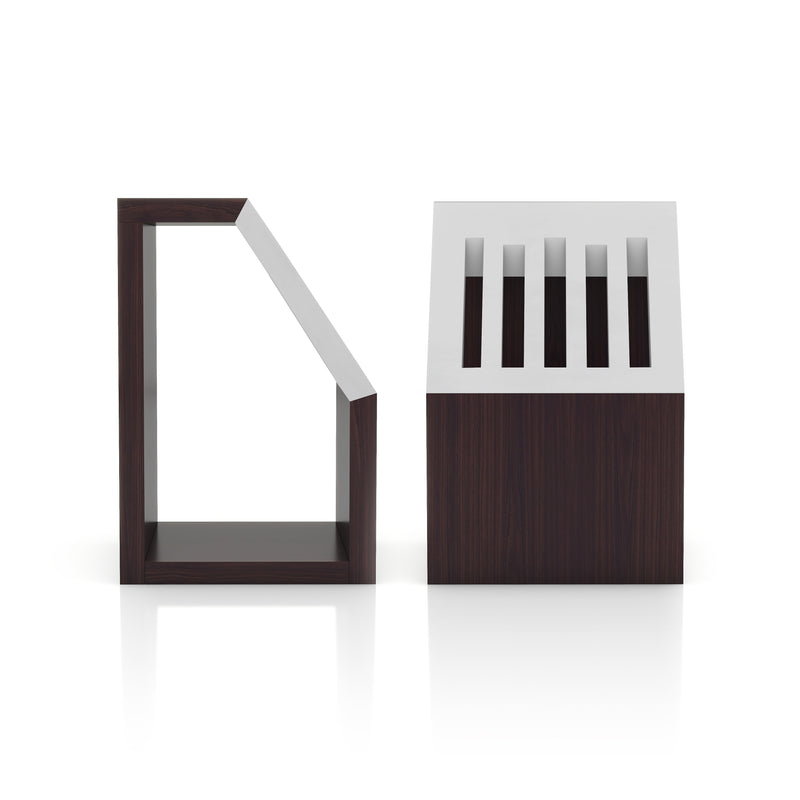 Talima Modern End Table with Book Rack