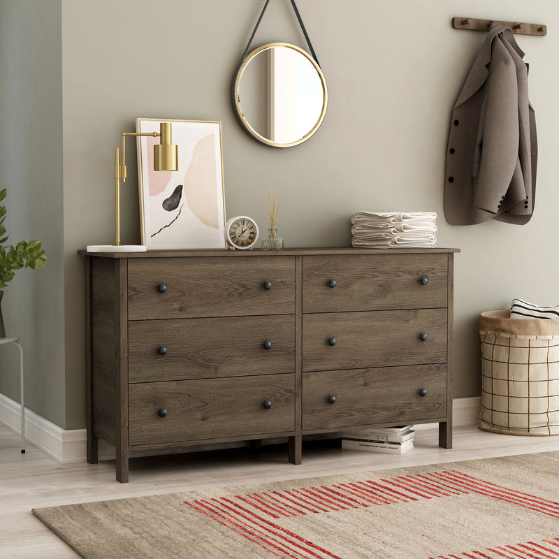 Mahoney Transitional 6-drawer Double Dresser (53-inch)
