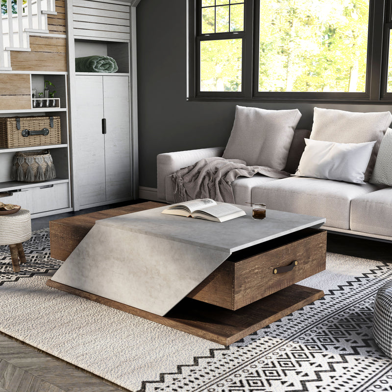 Tyrella Modern Reclaimed Oak Coffee Table