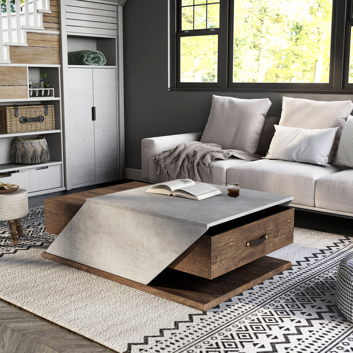 Tyrella Modern Reclaimed Oak Coffee Table