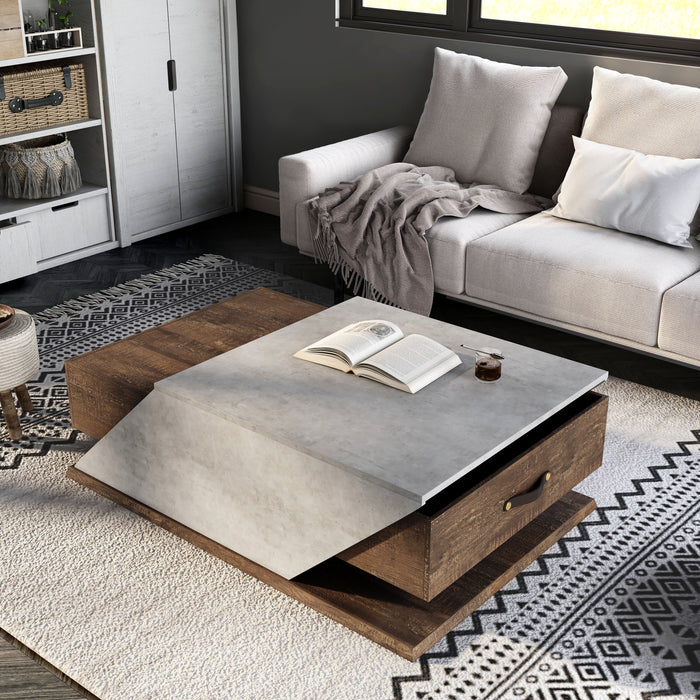 Tyrella Modern Reclaimed Oak Coffee Table