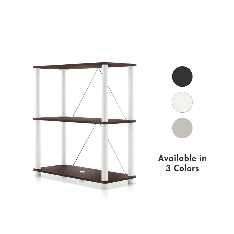 Quincy 30.1 in. Tall Wood 2-Shelf Modular Shelving Unit With Support Rods
