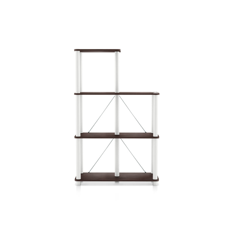 Quincy 44.1 in. Tall Wood 5-Shelf Modular Shelving Unit With Support Rods