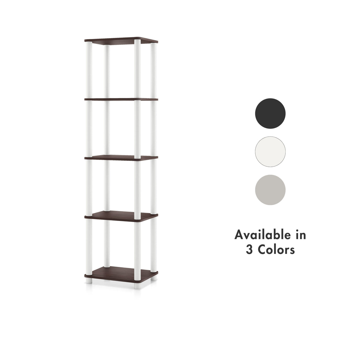 Quincy 58.22 in. Tall Wood 4-Shelf Modular Shelving Unit — 24/7 Shop At ...