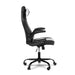 Zena Black and White Gaming Chair with Removable Pillow Headrest