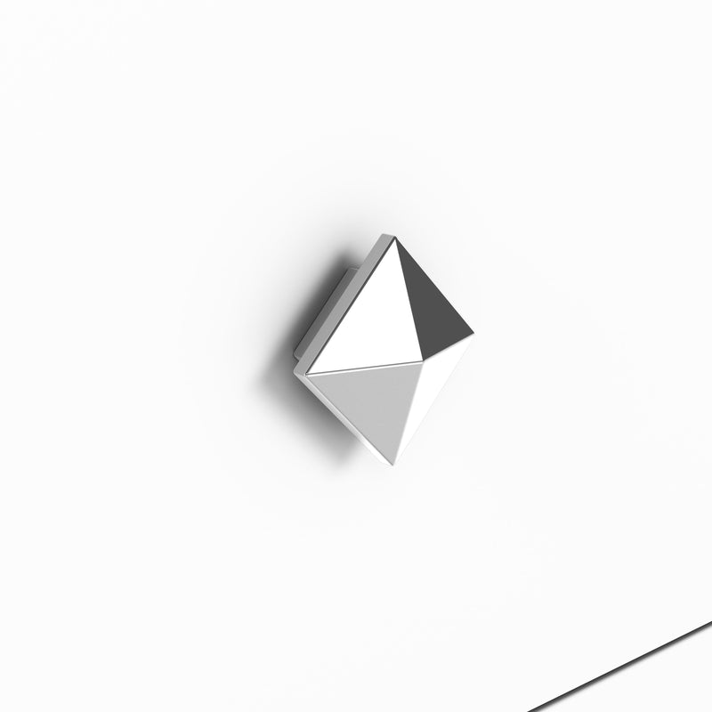 Terrance Contemporary Walnut/White End Table