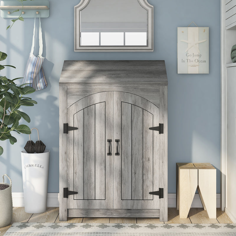 Billy Vintage Grey Oak 11-bottle Wine Bar 2-Piece Set