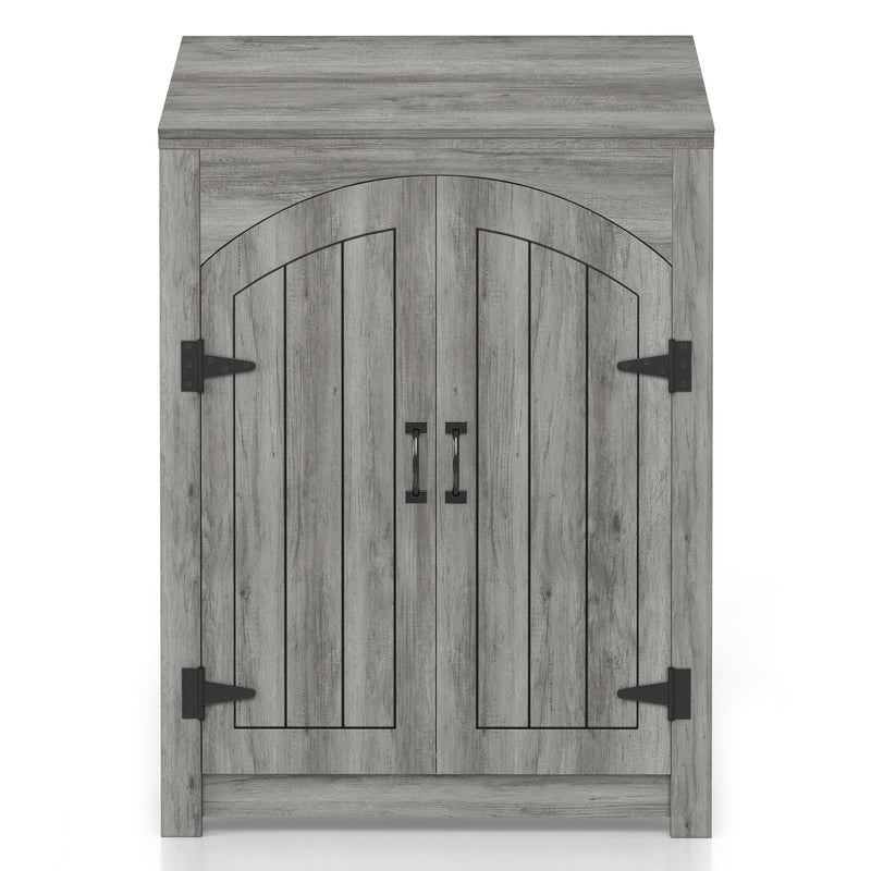 Billy Vintage Grey Oak 11-bottle Wine Bar 2-Piece Set