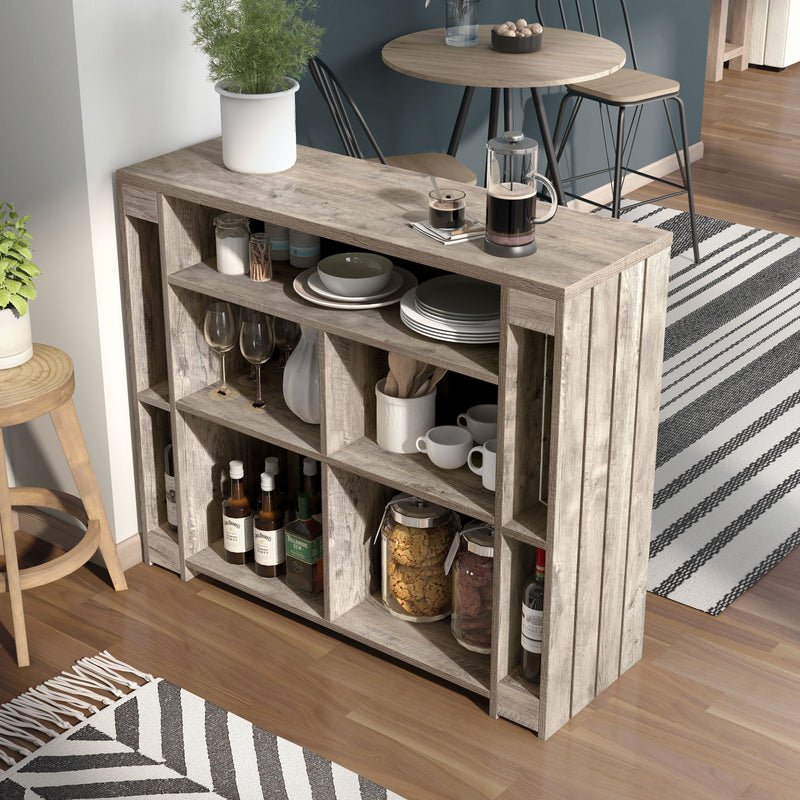 Forester Farmhouse Home Bar with Chalkboard Menu Signs