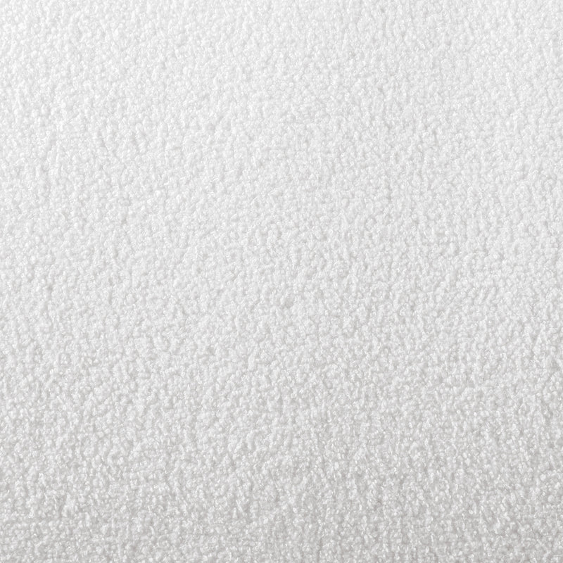 Swatch of the upholstery fabric on a contemporary brown chenille sloping tuxedo loveseat