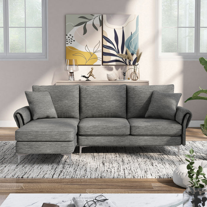 Dodding Contemporary Chenille Modular Sectional Sofa