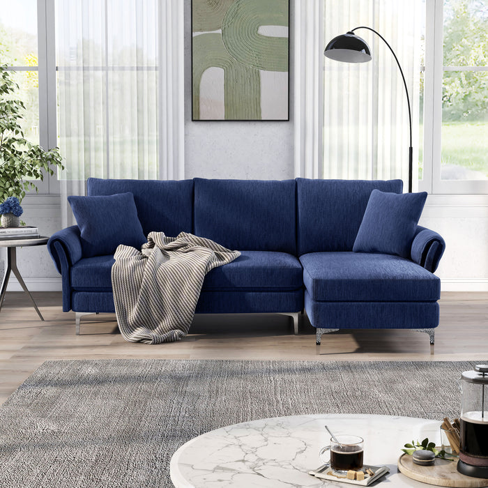 Dodding Contemporary Chenille Modular Sectional Sofa