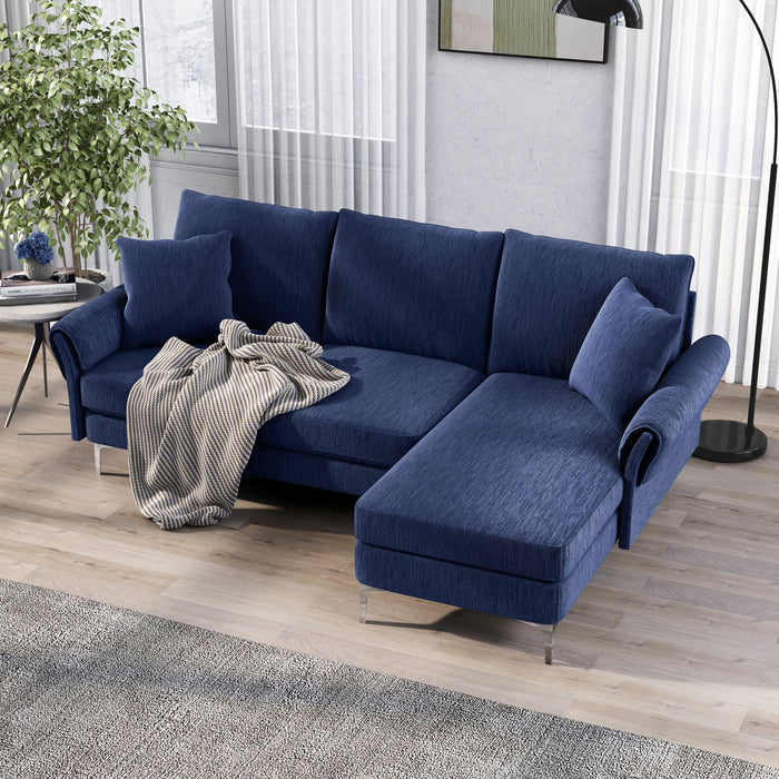 Dodding Contemporary Chenille Modular Sectional Sofa