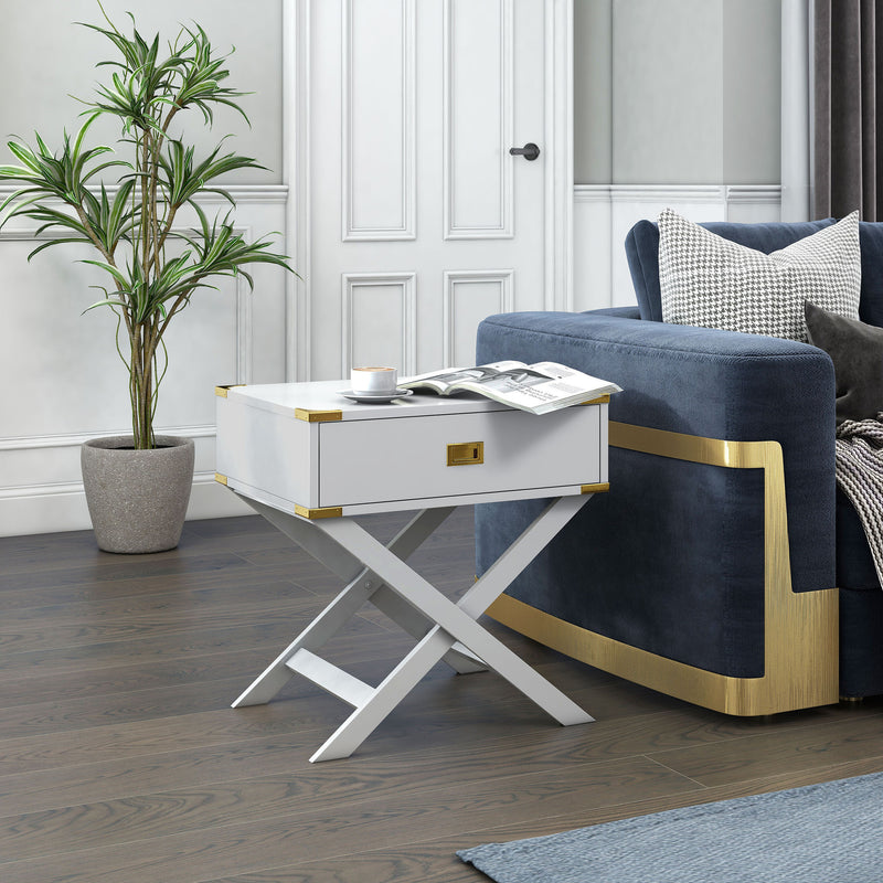 Royal Ridge Contemporary 1-Drawer End Table