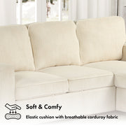 Soft & Comfy - Elastic cushion with breathable corduroy fabric
