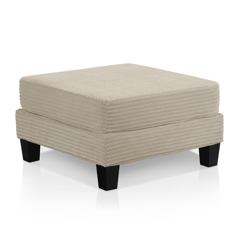 Xenia Modern Chenille Ottoman with Storage