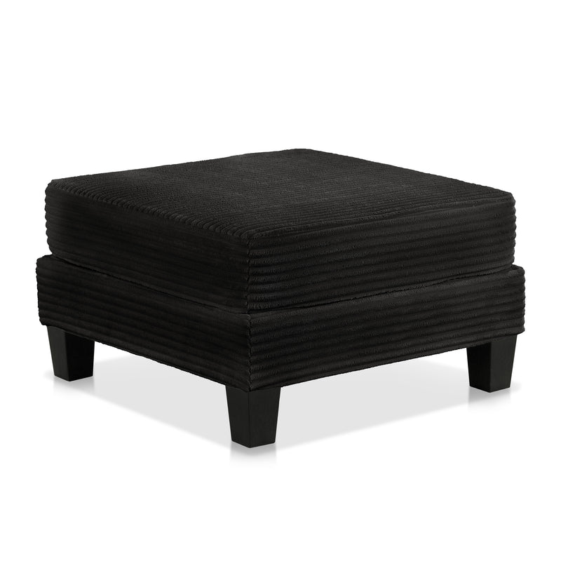 Xenia Modern Chenille Ottoman with Storage