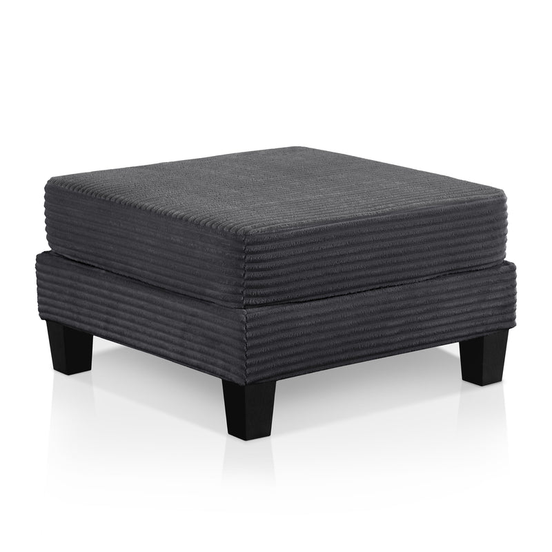 Xenia Modern Chenille Ottoman with Storage