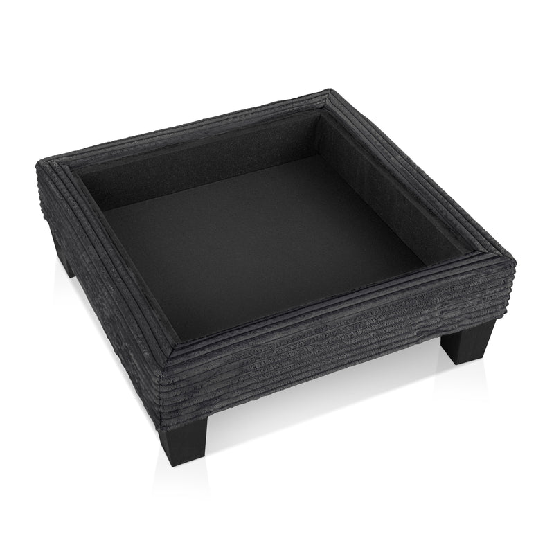 Xenia Modern Chenille Ottoman with Storage