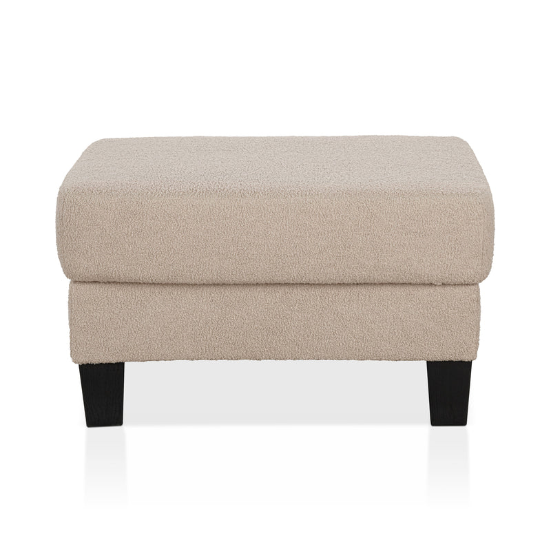 Xenia Modern Boucle Ottoman with Storage
