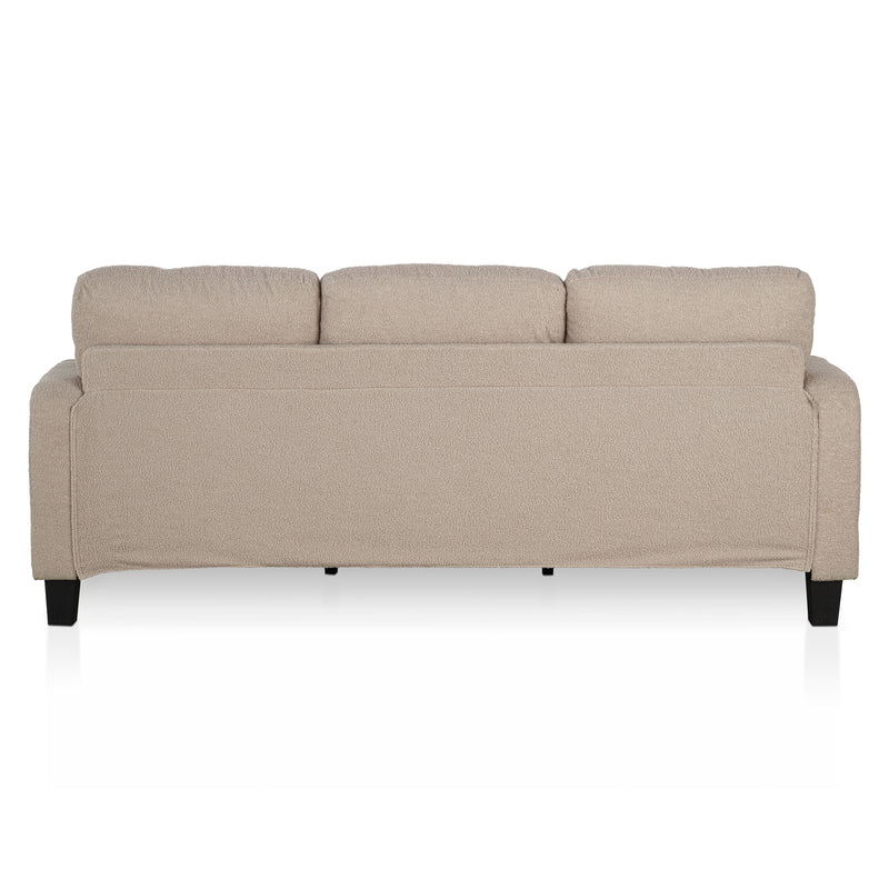 Xenia Modern Boucle Sofa with Cup Holders and USB Ports