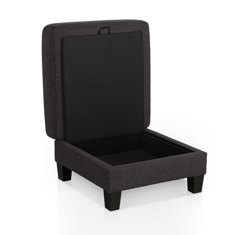 Xenia Modern Boucle Ottoman with Storage