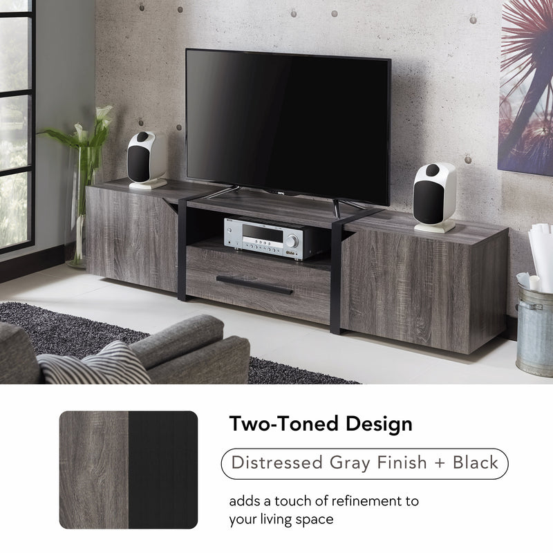 Vogel Transitional Multi-Storage 81-Inch TV Stand with Wire Management