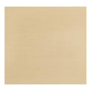 Front facing top view of a contemporary light maple and black two-shelf end table on a white background