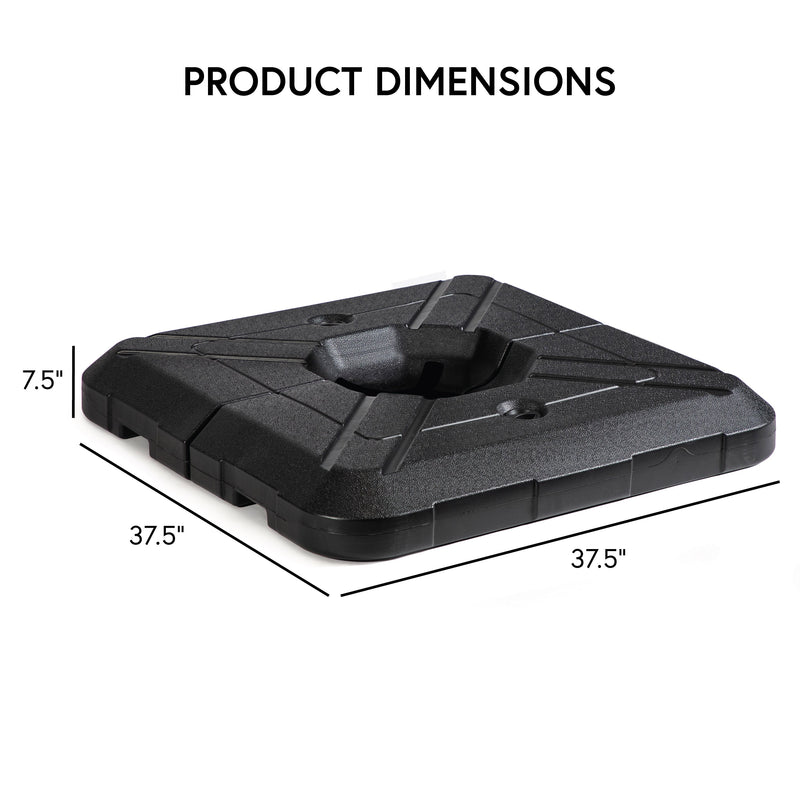 Maximus Outdoor Black Square Umbrella Base