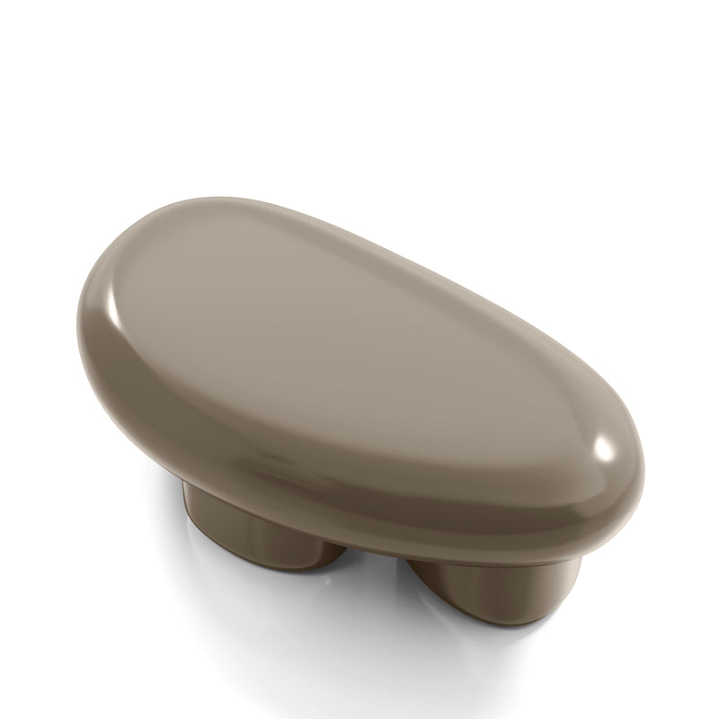 Kavren Modern Pebble Shape Low Profile Coffee Table
