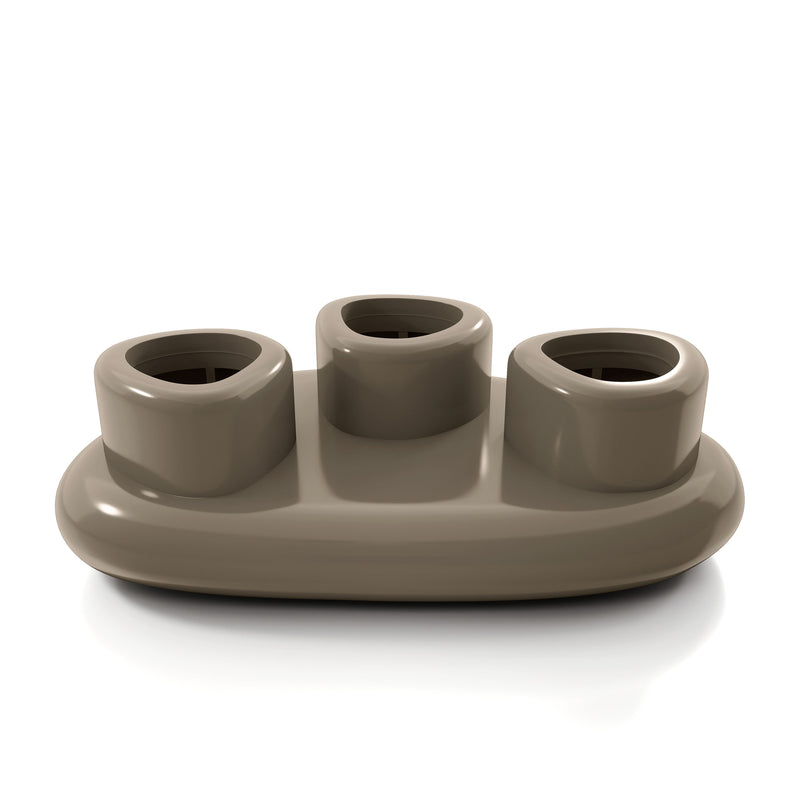 Kavren Modern Pebble Shape Low Profile Coffee Table