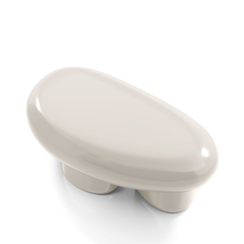 Kavren Modern Pebble Shape Low Profile Coffee Table