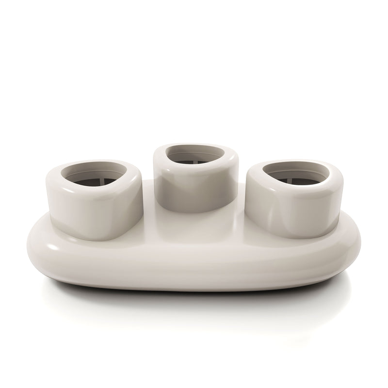 Kavren Modern Pebble Shape Low Profile Coffee Table