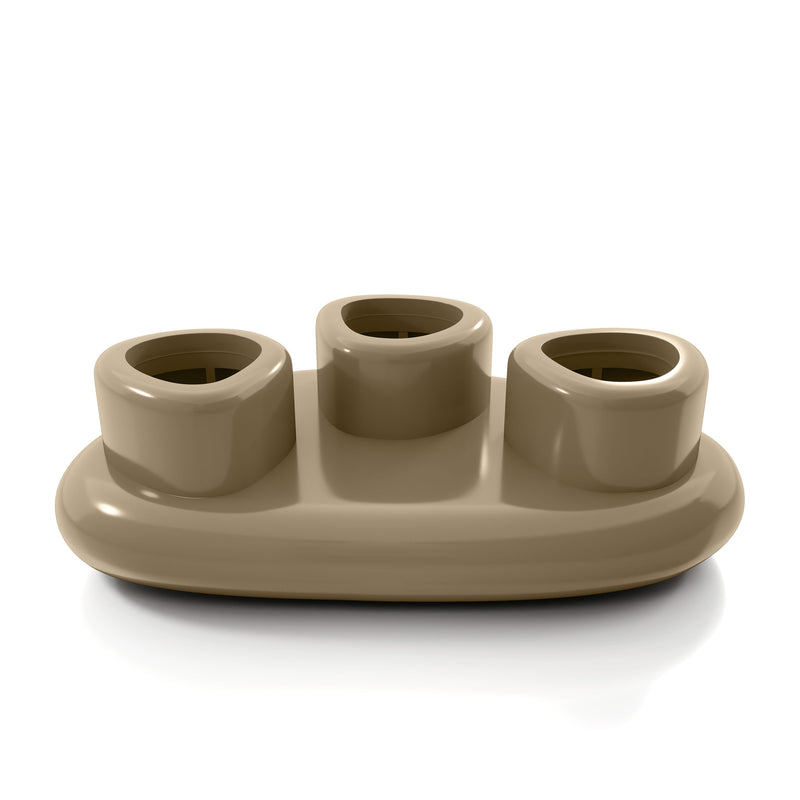 Kavren Modern Pebble Shape Low Profile Coffee Table