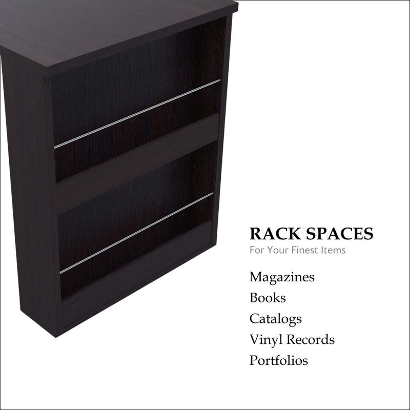 Patton Espresso 59-inch Office Desk with Built-in File Cabinet