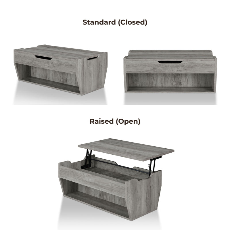 Medora Rustic Lift-Top Coffee Table with Storage