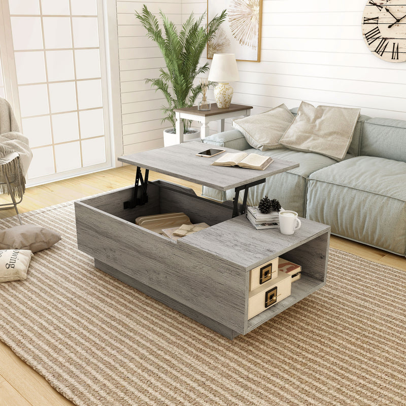 Harsin Rectangular Lift-Top Coffee Table with Storage