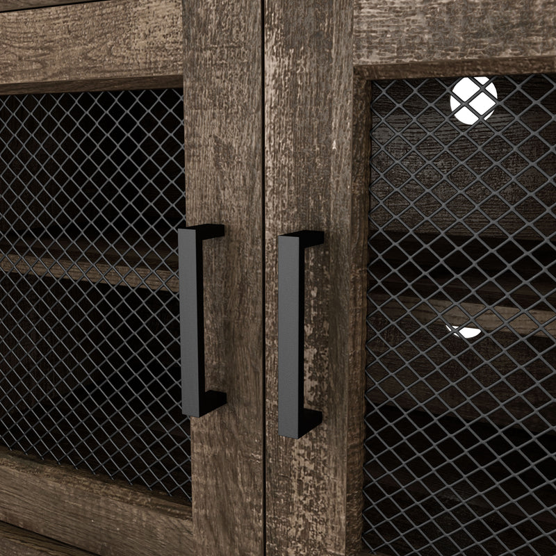 Corbette Rustic 69" Reclaimed Oak 6-shelf TV Stand