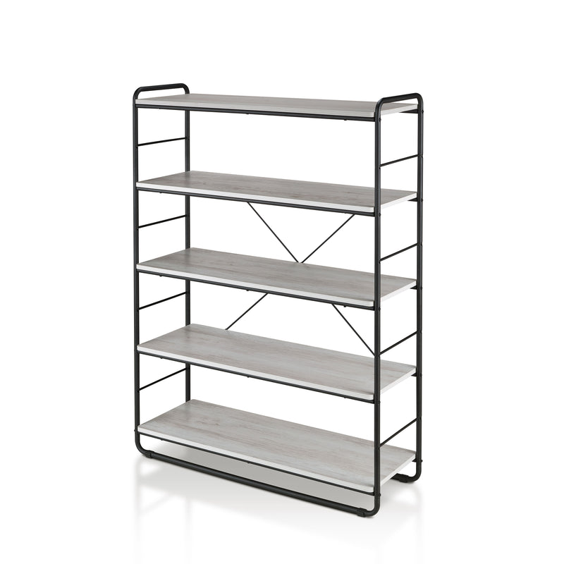 Melora Urban White 5-Shelf Display Bookcase