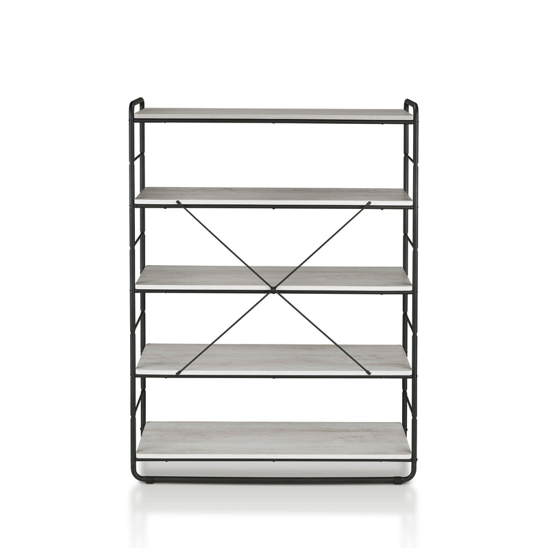 Melora Urban White 5-Shelf Display Bookcase